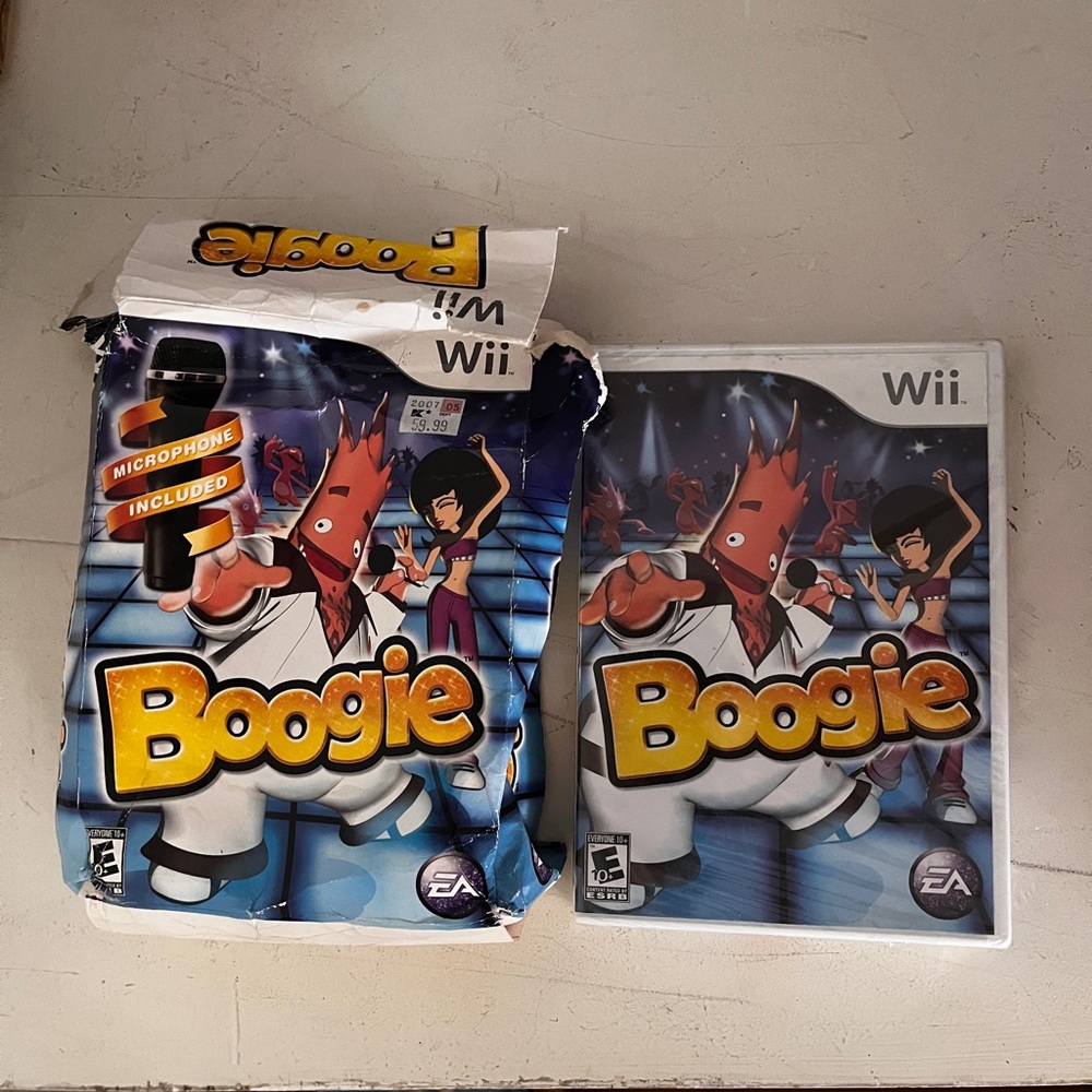 Nintendo Wii Boogie Dance Game and microphone set